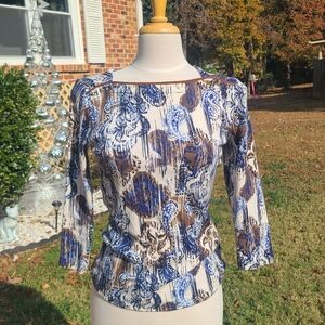 Chic Patterned Women's Blouse